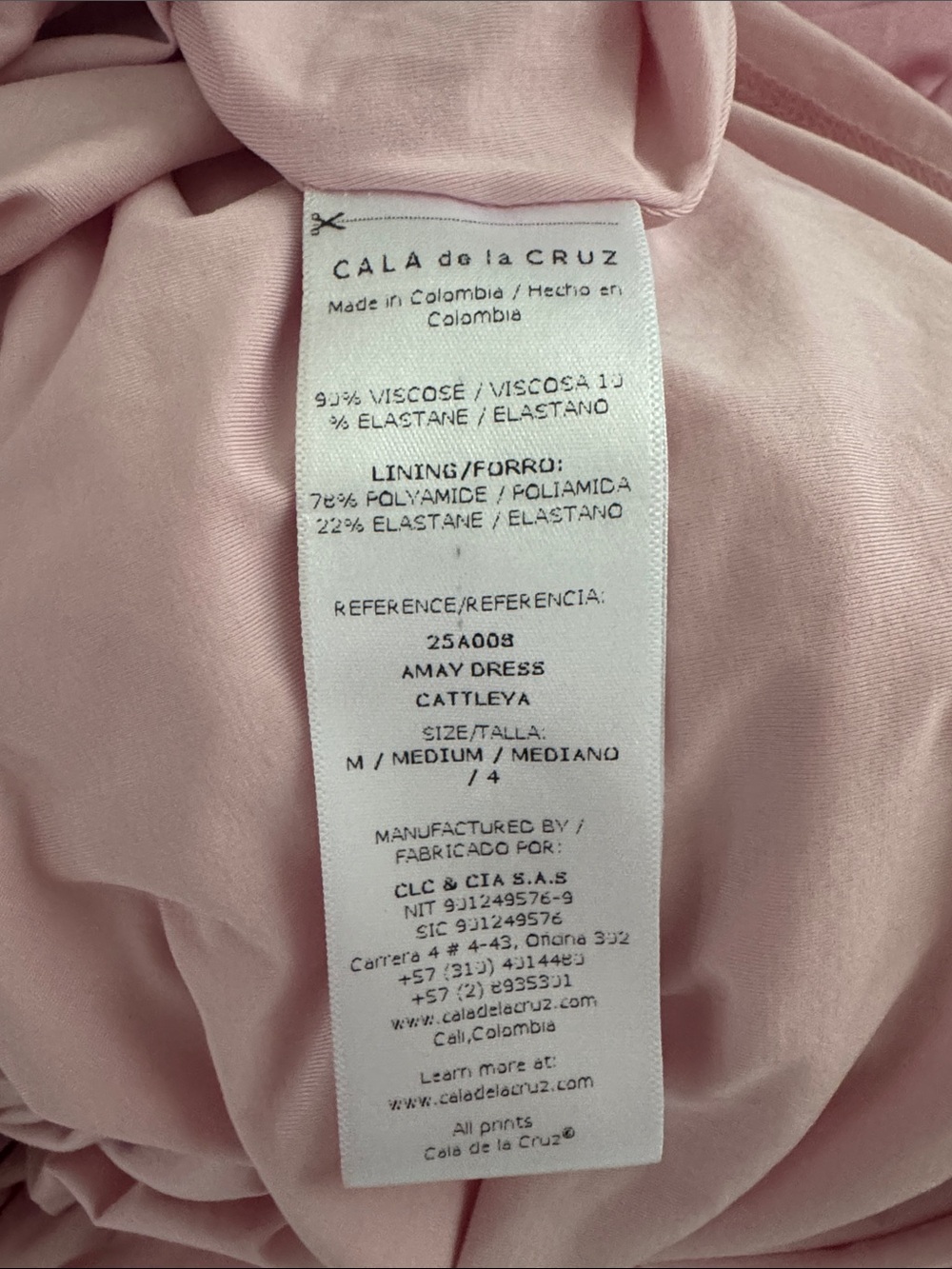 Cala de la Cruz Amay pink floral maxi dress - Picture 7 of 8